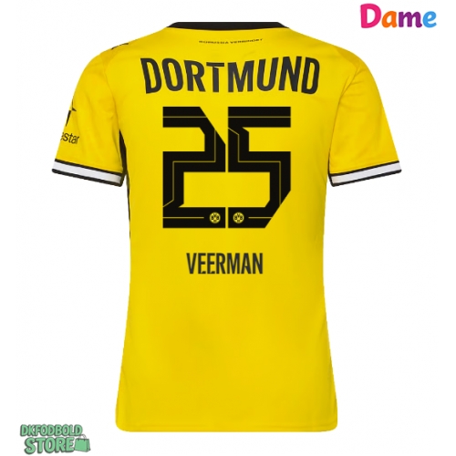 Borussia Dortmund Joey Veerman #25 Replika Hjemmebanetrøje Dame 2026-27 Kortærmet